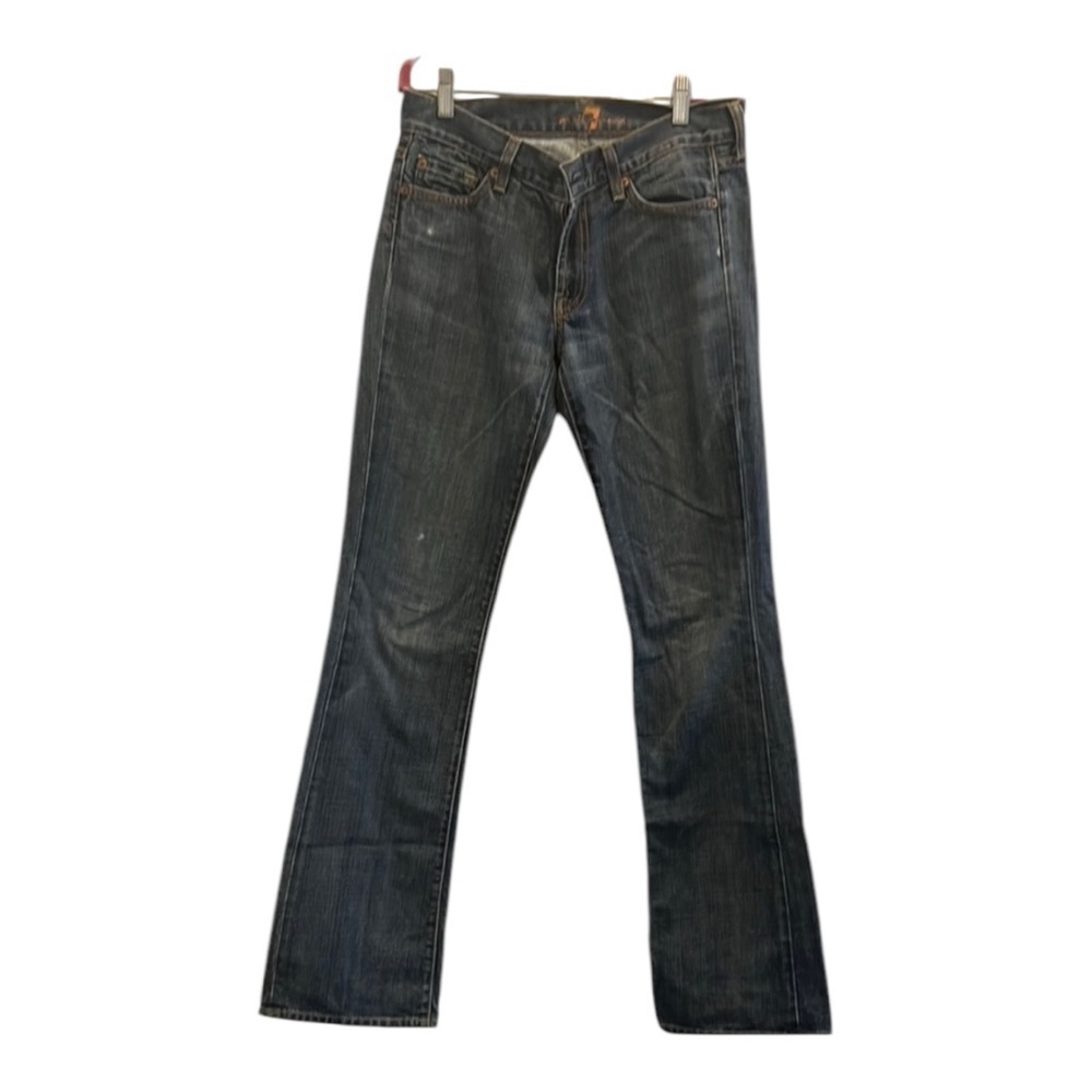 7 For All Mankind Vintage- size 27- thick Straight Leg Jeans - Picture 1 of 4